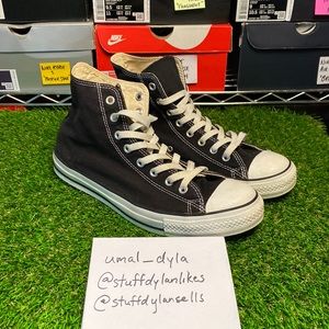 Worn! Converse All Star Chuck Taylor - Black & White - Size 10.5M